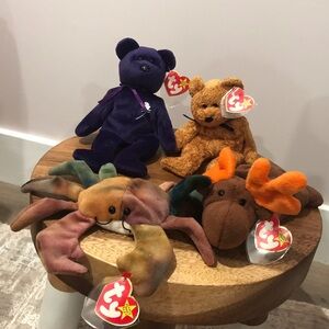 Lot of Four Beanie Babies
